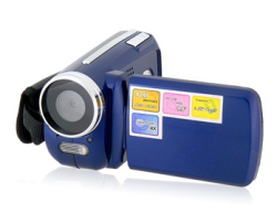 Filmadora HD digital DV na cor azul
