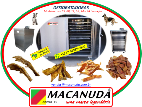 ALIMENTOS PET EM SANTA CATARINA, DESIDRATADORAS INDUSTRIAIS MACANUDA
